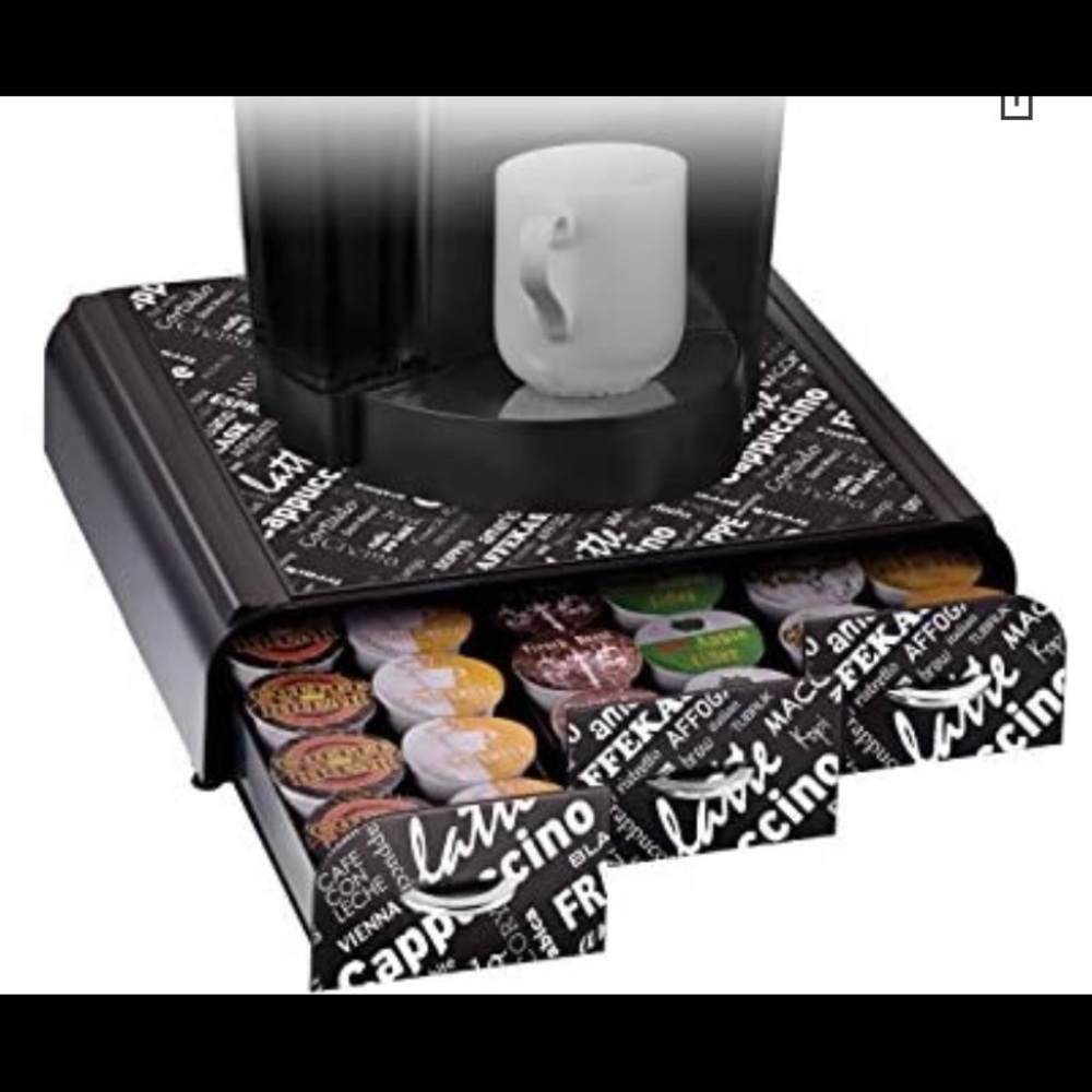 Triple Drawer Single Serve Coffee Pod and Pot Holder